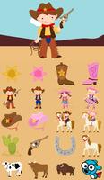 Toddler Cowboy Affiche