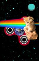 Fidget Spinner: Space Cats Affiche