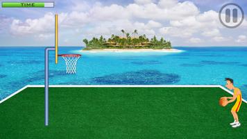 Basketball Island | Basic BasketBall Throw Game captura de pantalla 1