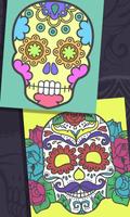 Sugar skulls coloring book Affiche