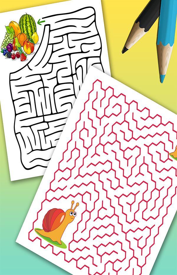 Maze Brain games. Brain игра головоломка на ПК. Hand-drawn Mazes for children. Brain Kids.