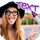 Write text on photos icon