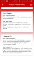 Team and Pitch Information for Dream 11 Leagues ảnh chụp màn hình 3