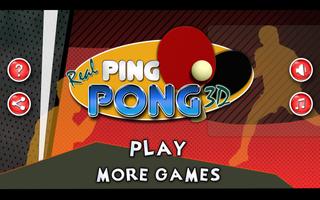 Real 3D Ping Pong Affiche