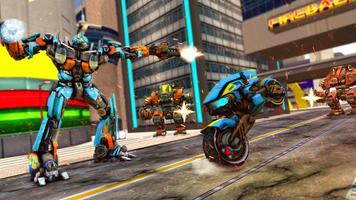 Futuristic War Bike Robot Transforming screenshot 1