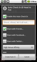 Auto Check In Lite اسکرین شاٹ 1