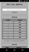 Truth Table Generator Affiche
