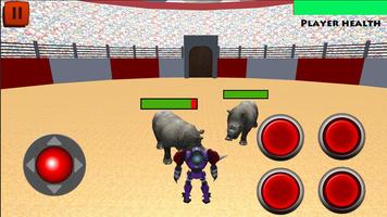 Robot VS Angry Bull 3D स्क्रीनशॉट 1