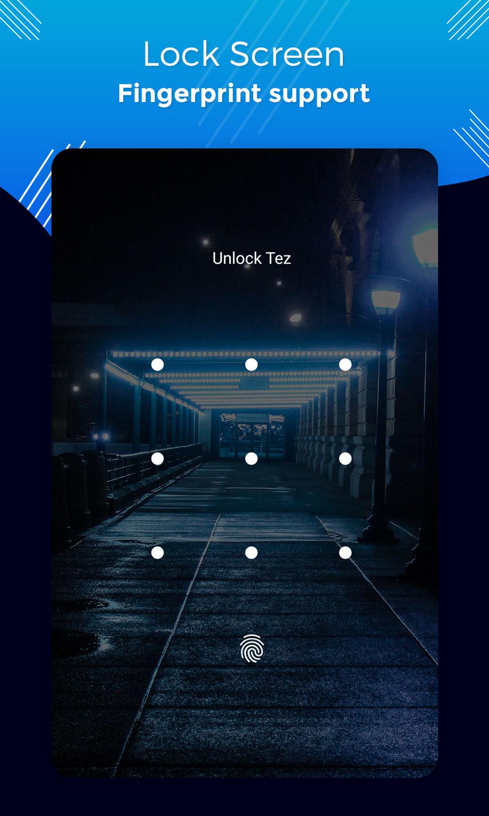 finger print lock screen app
