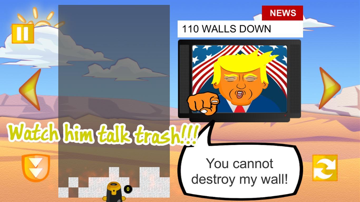 Trump S Great Wall For Android Apk Download - destroy a wall roblox