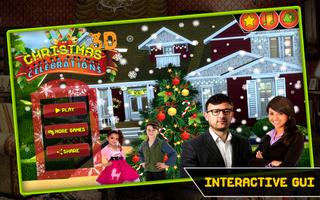 Célébrations de Noël jeu en 3D Affiche