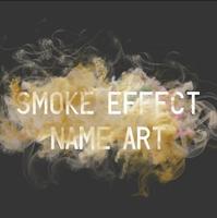 پوستر Smoke Effect Name Art