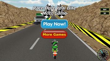Race Drift Real Bike Moto Game Affiche