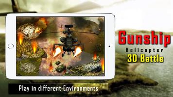 GunShip Helicopter New 3D Battle capture d'écran 1