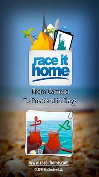 Race It Home : Send Postcards poster