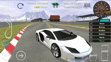 Real Lamborghini Aventador Racing Game 2018 capture d'écran 2