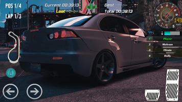 Real Mitsubishi Lancer Evolution X Racing 2018 captura de pantalla 1