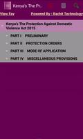 Kenya's - Protection Against Domestic Violence Act Plakat