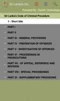 Sri Lanka's Code of Criminal Procedure Plakat