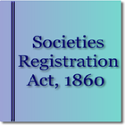 India - The Societies Registration Act 1860 icône