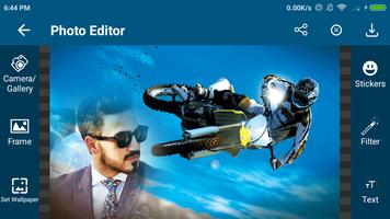 Racing Bike Photo Frame / Race 3 Photo Maker تصوير الشاشة 1