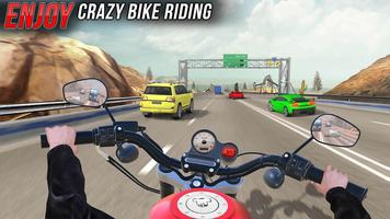Sepeda Moto Game Balap: Reckless Racer Bike Racing screenshot 1