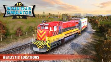 Indian Train Simulator 3D 2017 포스터