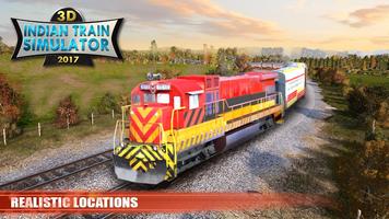 Indian Train Simulator 3D 2017 海报