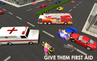 Ambulance Game Rescue تصوير الشاشة 2