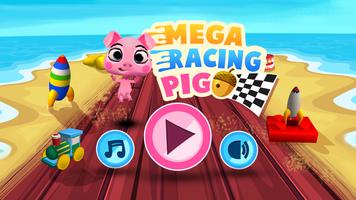 Mega Racing Pig: Super Run پوسٹر