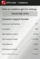 APN India - Vodafone Affiche