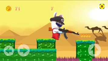 Rabbids adventure  jump in zombie city ポスター