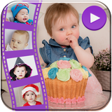 Birthday Photo Video Maker-icoon