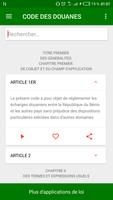 TOSSIN :Code des douanes Bénin Screenshot 3