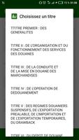 TOSSIN :Code des douanes Bénin Plakat