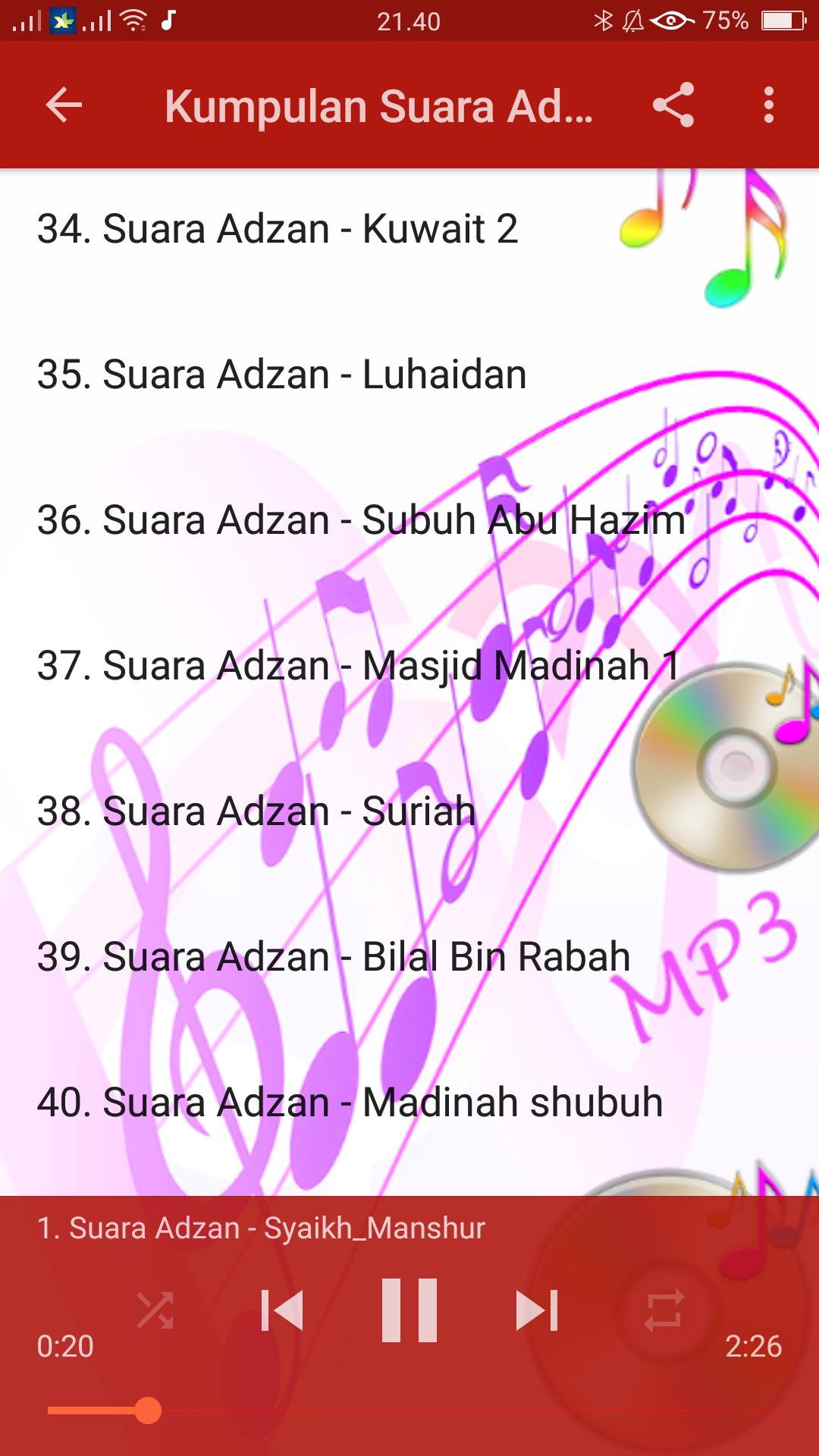 Download Suara Adzan Bilal Bin Rabah Mp3 - Berbagai Suara