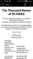 Sri Radha Sahasranama Strotam captura de pantalla 2