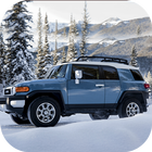 FJ Cruiser 4 x 4 Schnee fahren Zeichen