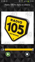 RADIO 105 FM ITALIA En DIRECTO الملصق