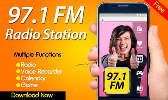 97.1 FM Radio Station โปสเตอร์