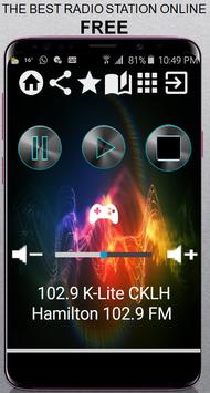 Android 用の 102.9 K-Lite CKLH Hamilton 102.9 FM CA App Radio F APK をダウンロード