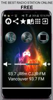 93.7 JRfm CJJR-FM Vancouver 93.7 FM CA App Radio F Cartaz