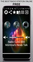 CA Radio CJAD 800 Montreal 800 AM App Radio Free L الملصق