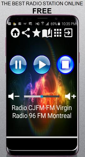 Descarga de APK de CA Radio CJFM-FM Virgin Radio 96 FM Montreal 95.9 para  Android