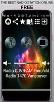 CA Radio CJVB-AM Fairchild Rad poster