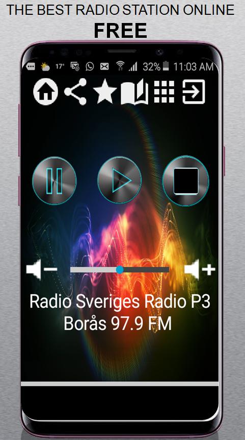 SV Radio Sveriges Radio P3 Borås 97.9 FM App Radio for Android - APK  Download