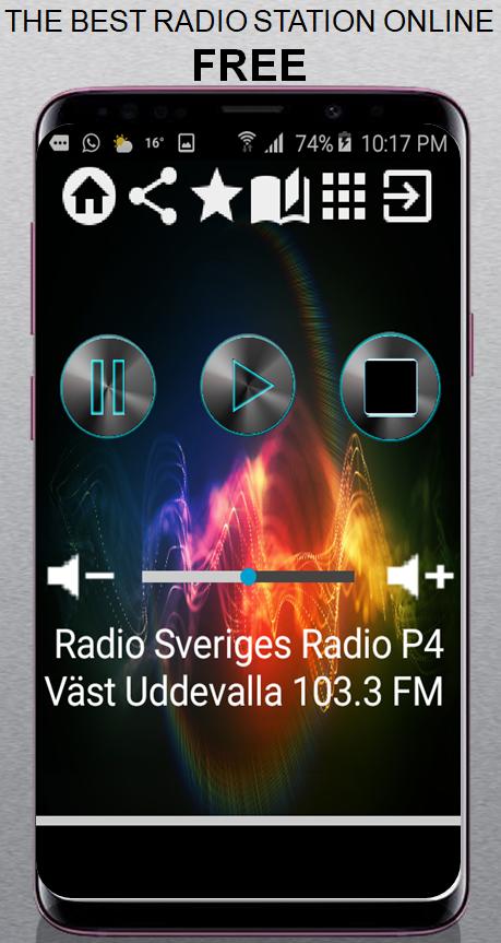SV Radio Sveriges Radio P4 Väst Uddevalla 103.3 FM pour Android -  Téléchargez l'APK