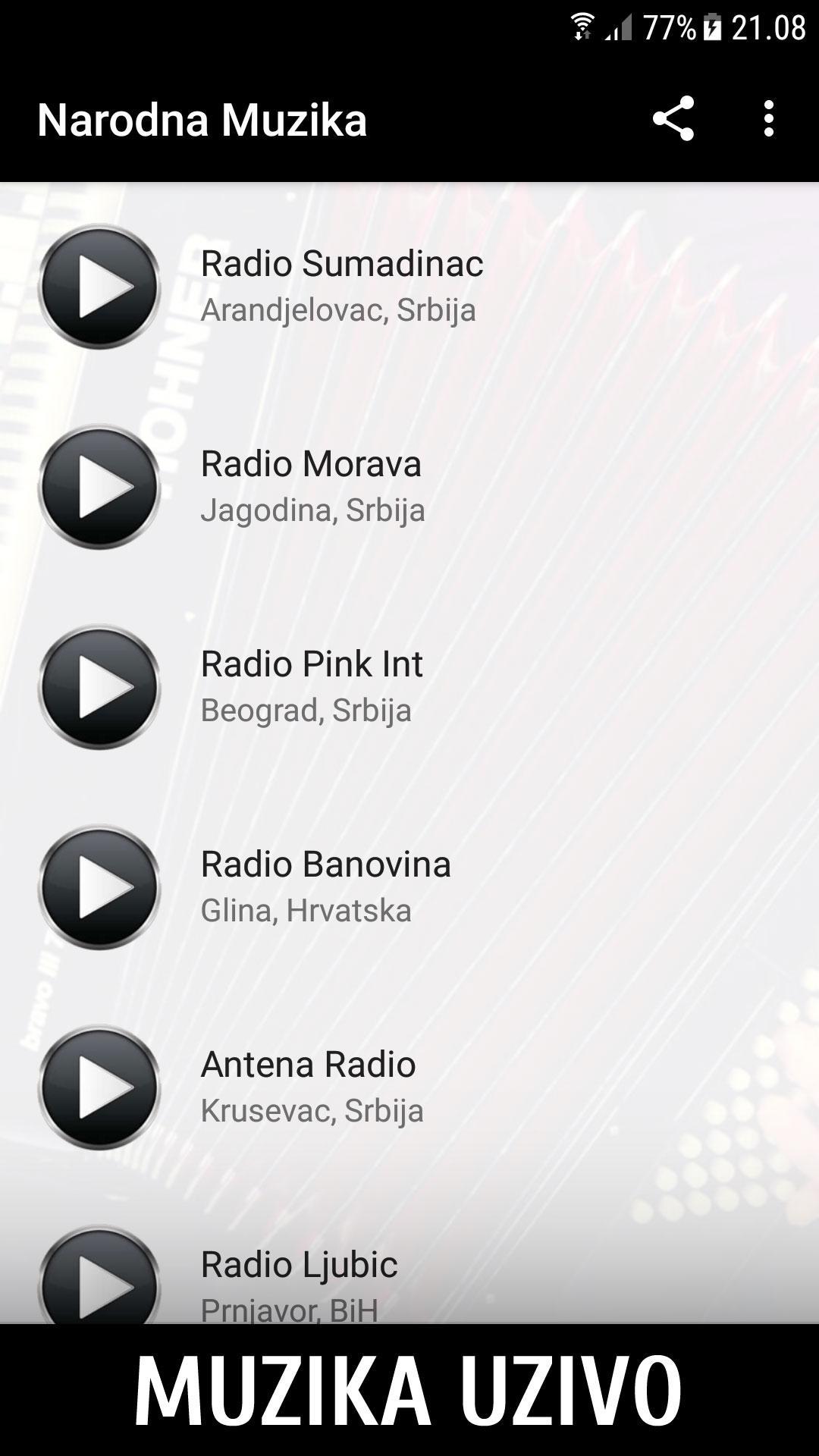 Narodna Muzika für Android - APK herunterladen