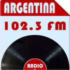 Radio 102.3 FM Argentina Reproductor en vivo-icoon