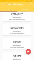 Code Cheat Sheets capture d'écran 1